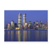 Skyline New York with World Trade Centre Post Card