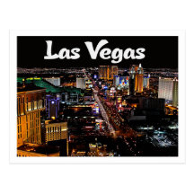 Skyline of Las Vegas, Nevada Casino Postcard