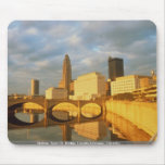 Skyline, Town St. Bridge, Lincoln-LeVeque, Columbu Mousepad