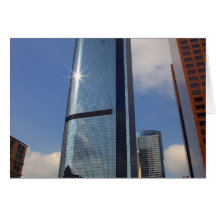 Skyscapers Downtown Greeting Cards