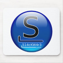 Slackware hacker tapis de souris