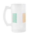 Slainte Flag Frosted Glass Mug