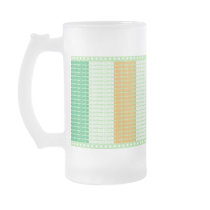 Slainte Flag Wrap Frosted Glass Mug