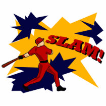 SLAM BASEBALL PHOTO SCULPTURE