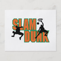 slam dunk basketball design full color flyer