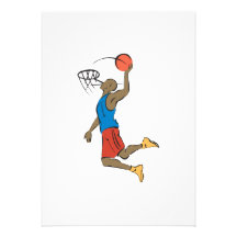 slam dunk basketball player personalized announcement