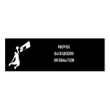 Slam Dunk Basketball Player - White Silhouette Business Card