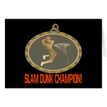 Slam Dunk Champion Greeting Card