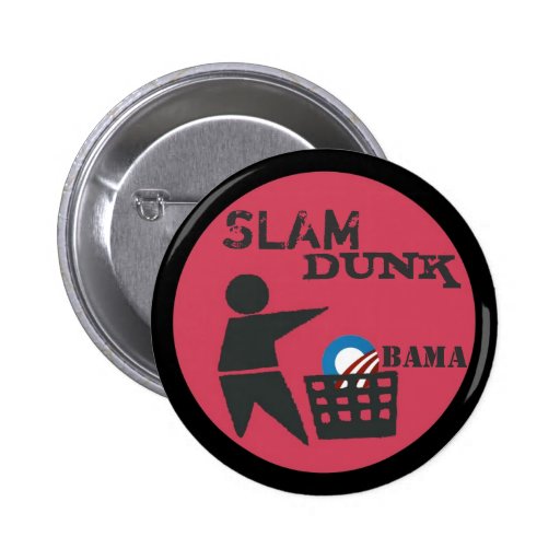 Slam Dunk Obama Pins