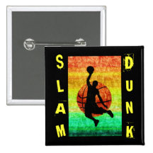 SLAM DUNK PINBACK BUTTON