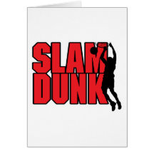 slam dunk text red and black cards
