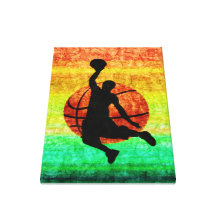 SLAM DUNK Wrapped Canvas Print