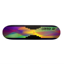 Slammin Air Green Ray Skate Board Deck