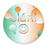 Slán! Ireland Flag Colours Pop Art magnets