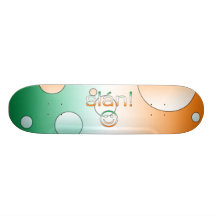 Slán! Ireland Flag Colours Pop Art Skate Boards