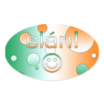 Slán! Ireland Flag Colours Pop Art