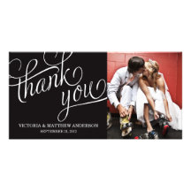 SLANTED | WEDDING THANK YOU PHOTO CARD
