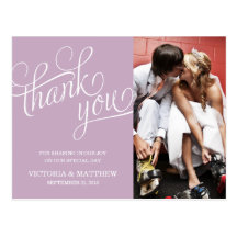 SLANTED | WEDDING THANK YOU POST CARD