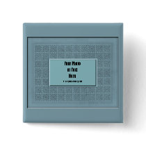 Slate Blue Mosaic Tile Frame - Customizable