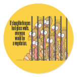 Slaughterhouses - Vegetarian, Vegan Round Sticker