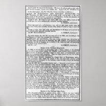 SLAVERY BUSINESS NEWS   1847 POSTER
