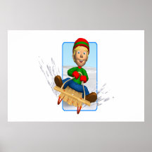 Sledding Poster