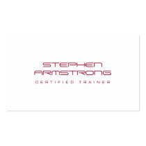 Sleek futuristic consultant red professional business cards