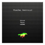 Sleek Horse Racing Custom Invite