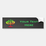 Sleek Menorah Bumper Stickers
