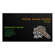 Sleek Raccoon Business Card Templates