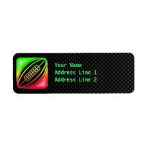 Sleek Rugby Labels