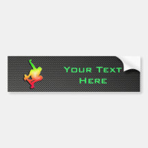 Sleek Skateboarding Bumper Sticker