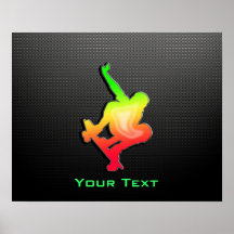 Sleek Skateboarding Poster