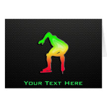 Sleek Speed Skater Greeting Card