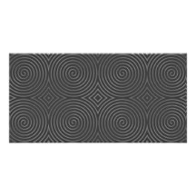 Sleek, stylish, black and white design. photo card