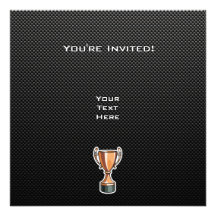 Sleek Trophy Custom Invites