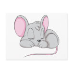 Sleep Baby Mouse Rat Nap Shirt postcards