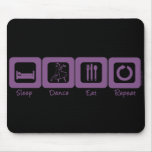 Sleep Ballroom Eat Repeat Mouse Mat