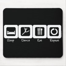 Sleep Dance Eat Repeat Mouse Mat