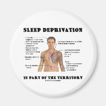 Sleep Deprivation Is Part Of The Territory Refrigerator Magnet