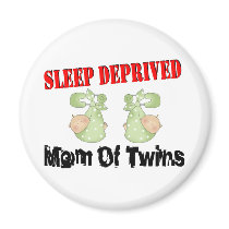 Sleep deprived mom of TWINS Refrigerator Magnets