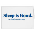 Sleep is Good cards