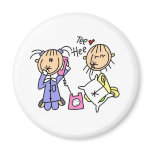 Sleep Over Girls On The Phone Magnet