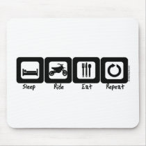 Sleep Ride Eat Repeat Mouse Mat