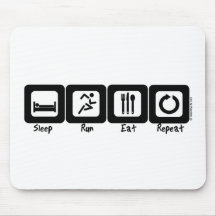 Sleep Run Eat Repeat Mouse Mats