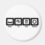 Sleep TrI Eat Repeat Refrigerator Magnets