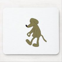Sleep Walking Cartoon Hound Dog mousepads