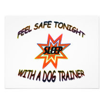 SLEEP WITH A DOG TRAINER PERSONALIZED INVITATION