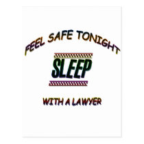 SLEEP WITH A LAWYER postcards