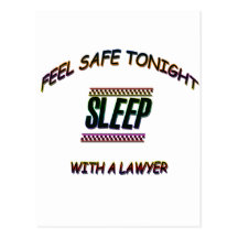 SLEEP WITH A LAWYER POSTCARD